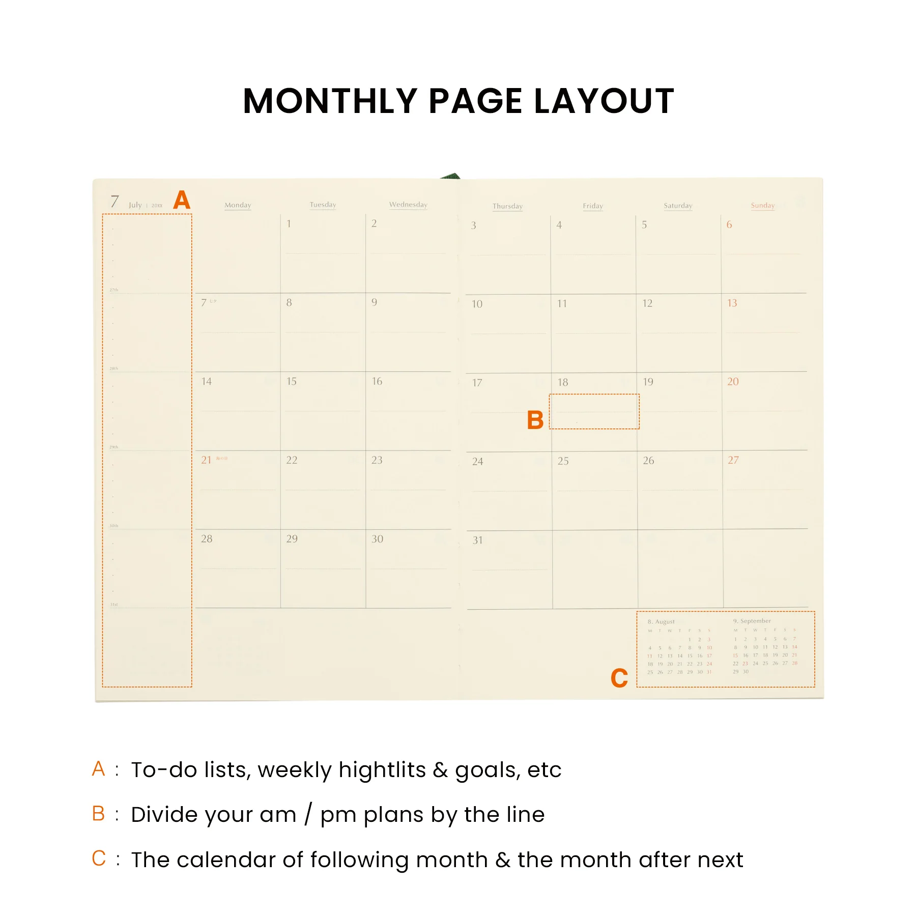 2026 Monthly Planner Fugen A5 - Image 15