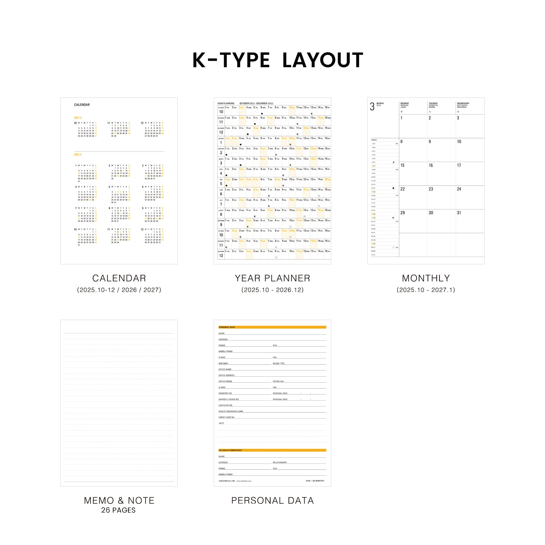 2026 Monthly Planner Wave B6 - Image 16