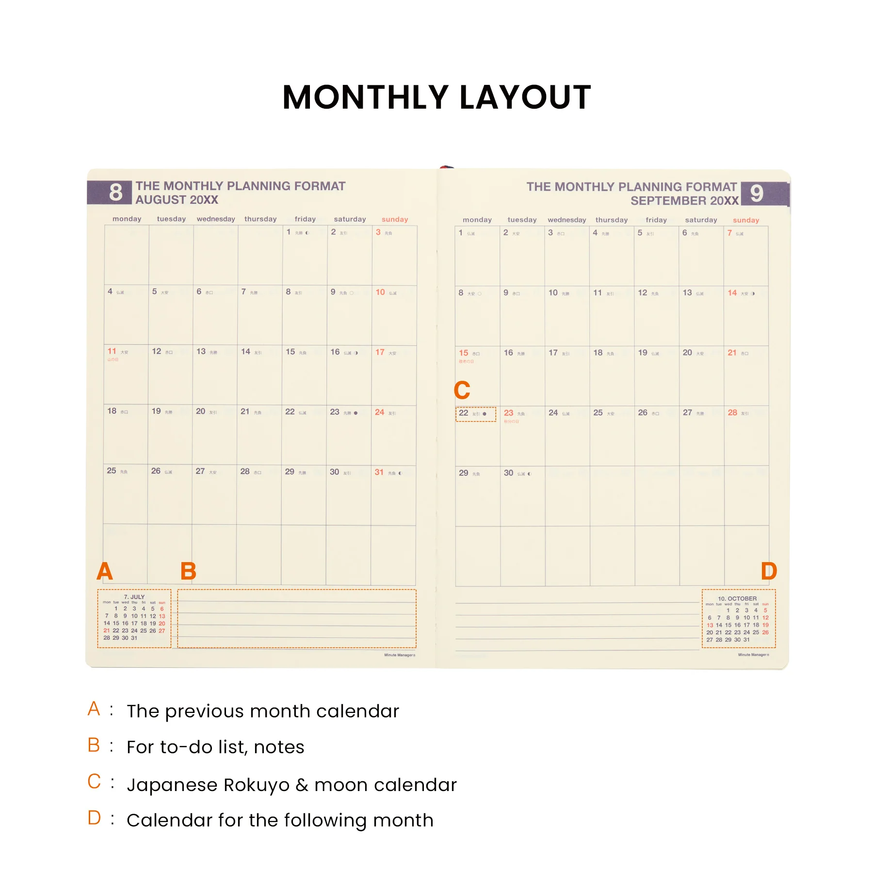 2026 Weekly Planner Minute Manager EX A5 LEFT - Image 14
