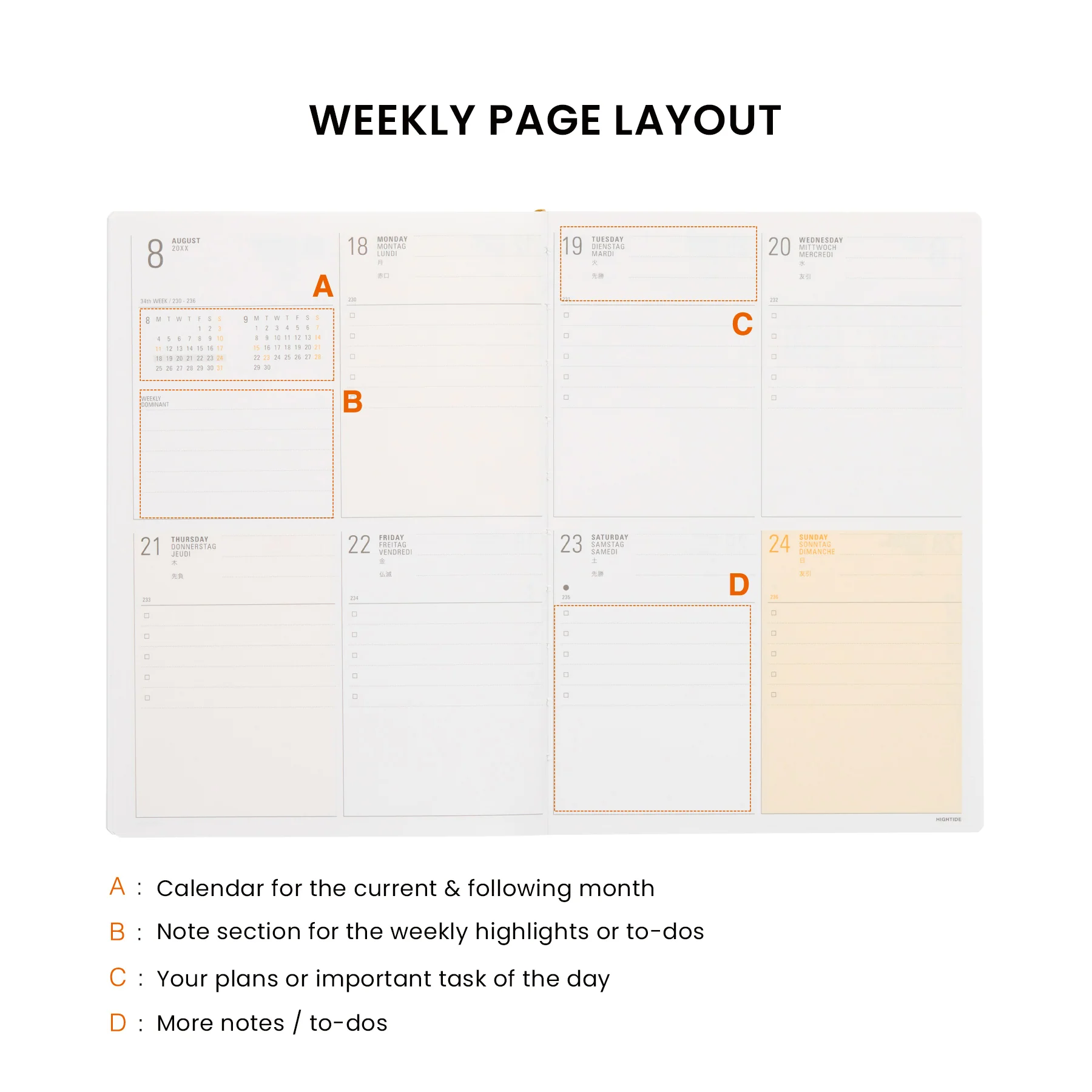 2026 Weekly Planner Iris B6 - Image 14