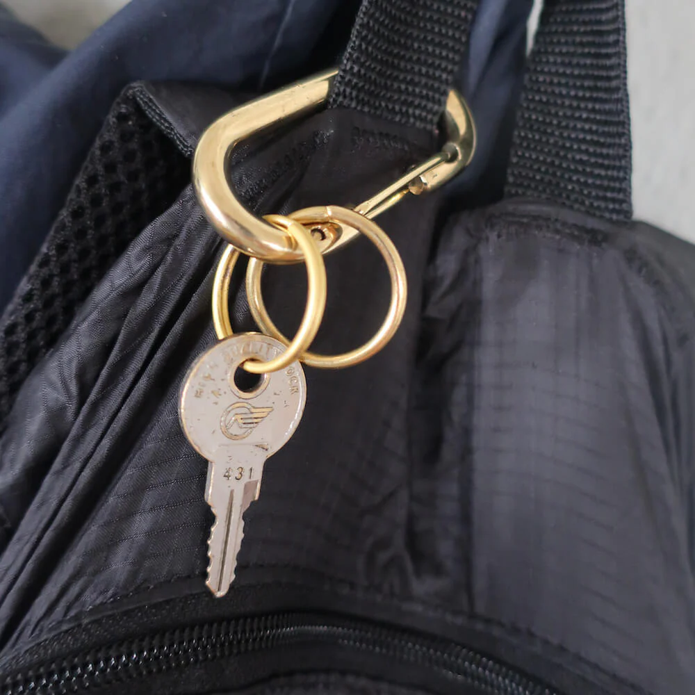 Brass Carabiner Key Chain - Image 3