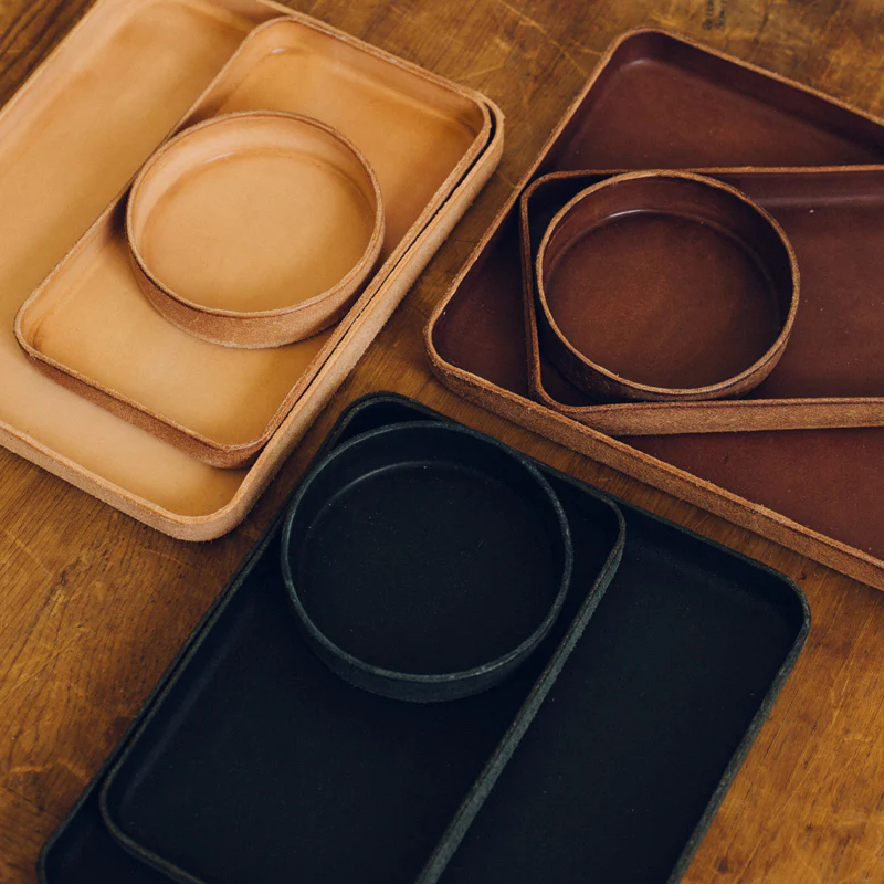 Leather Tray/ Small Round - Image 6