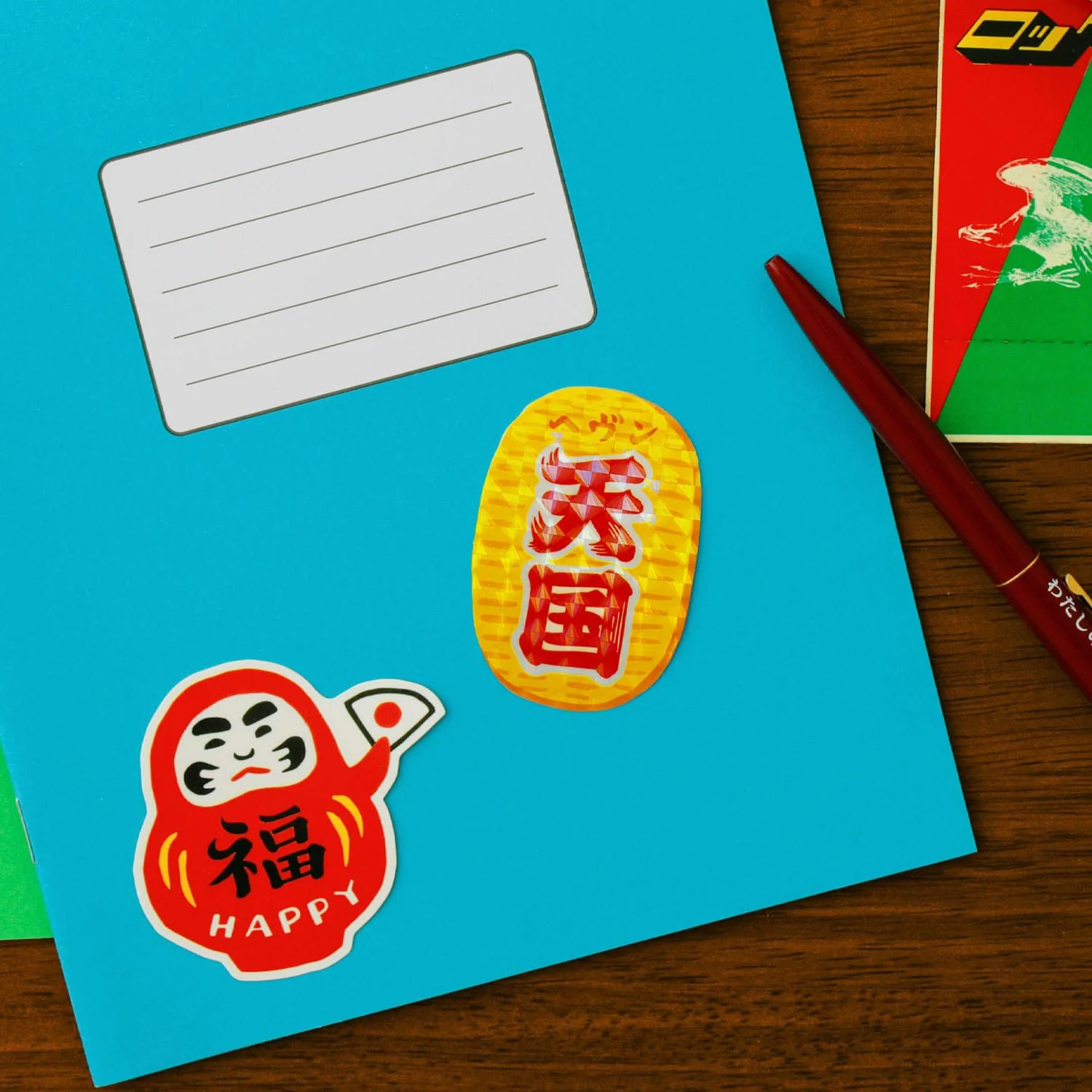 Japanese Retro DieCut Sticker Set of 3 - Image 11