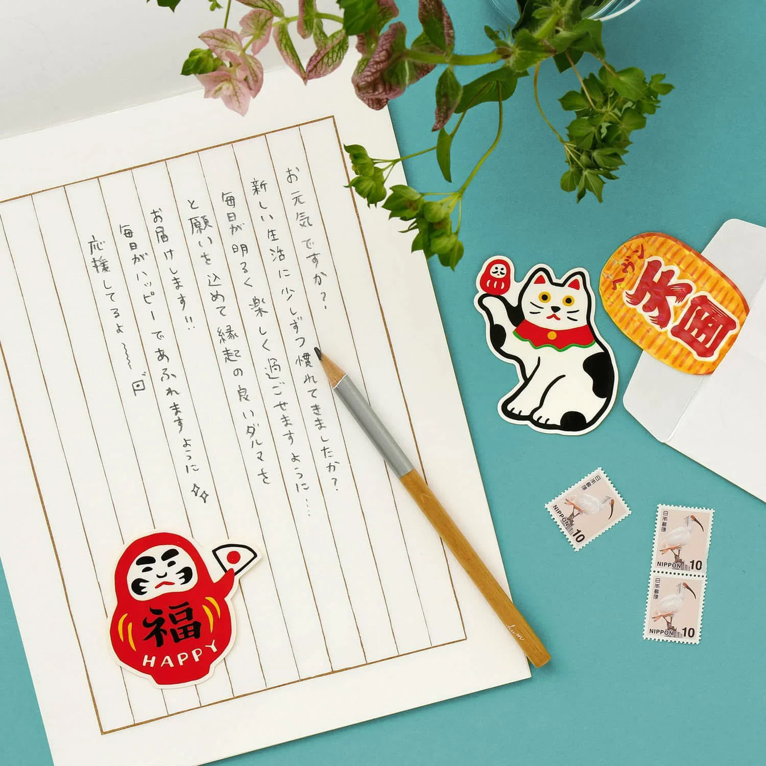 Japanese Retro DieCut Sticker Set of 3 - Image 7