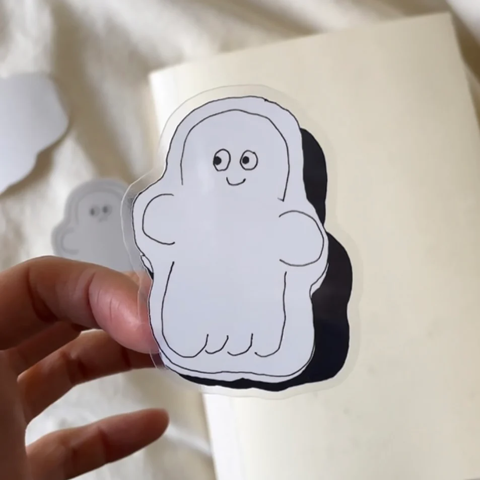 Ghost Sticker - Smile - Image 3