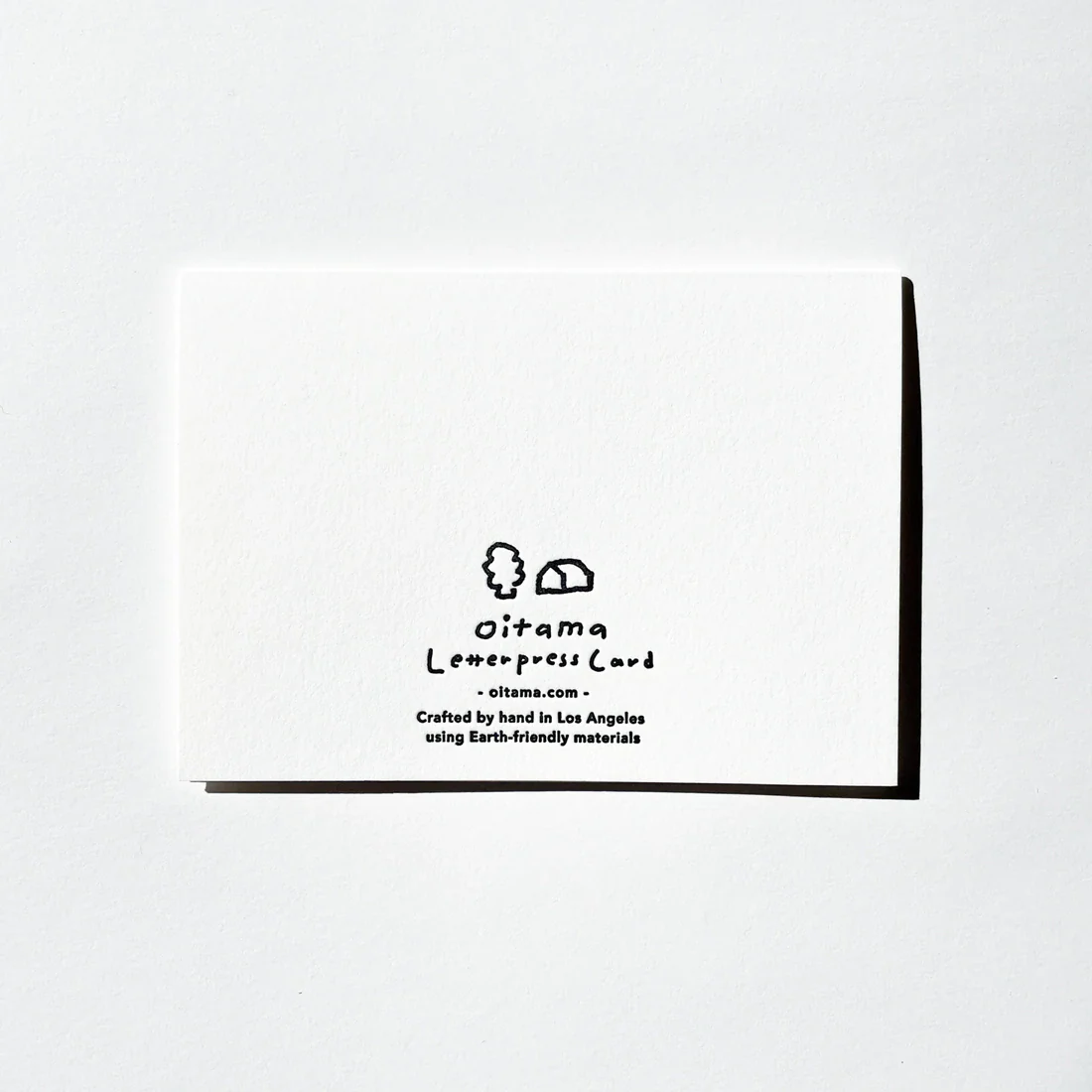 Letterpress Card/ Coyote and Caterpillar in Bush - Image 4