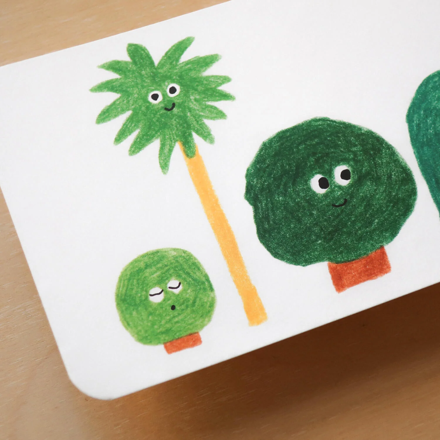 Postcard - Four Trees - Image 2