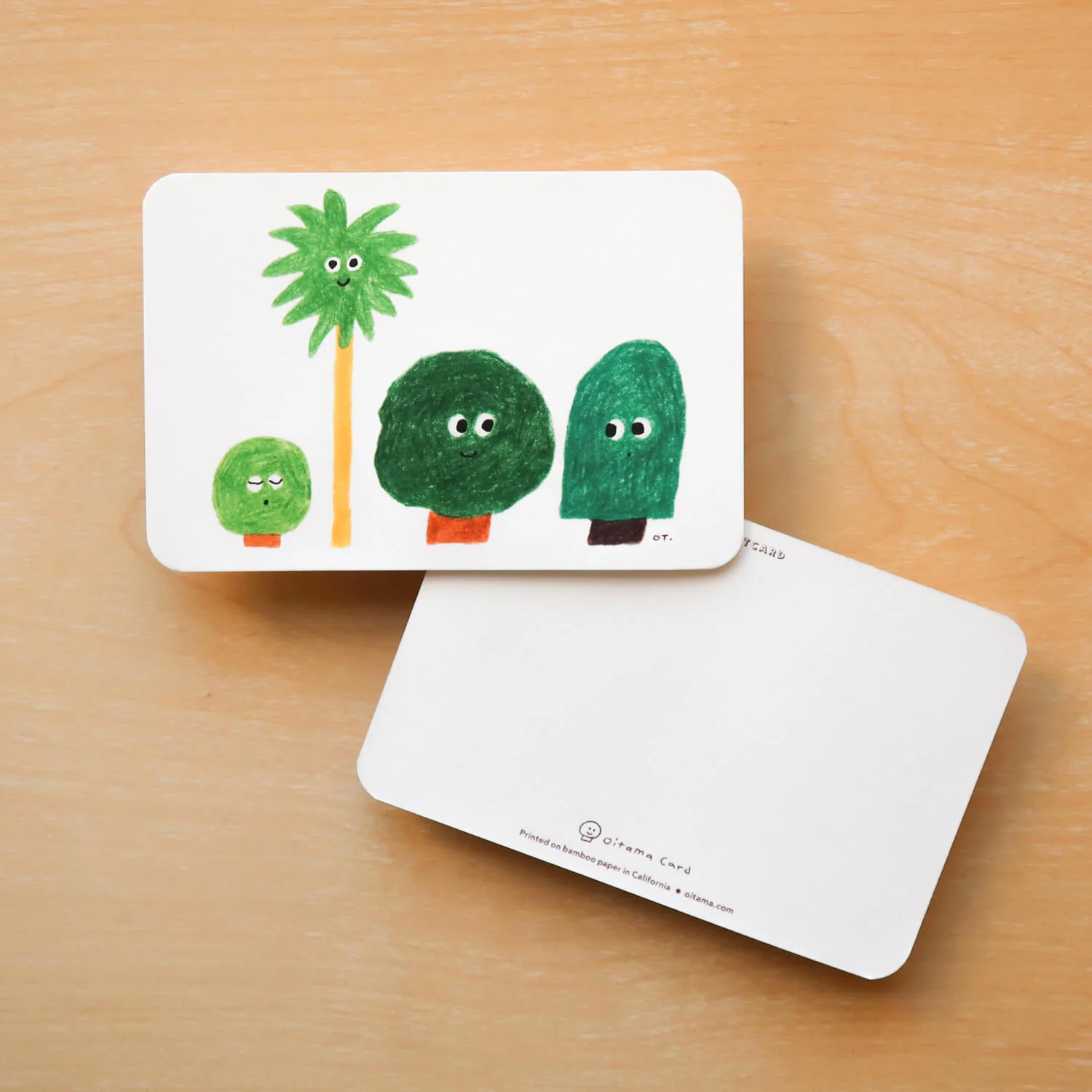Postcard - Four Trees - Image 4