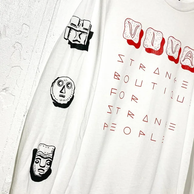 VIVA Strange Faces Long-Sleeve Shirt - Image 3